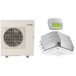 42,000 BTU 15.2 SEER Mitsubishi Tri Zone  Heat Pump System 9+12+15 - Ceiling Cassette