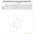 Ventis 8 Inch Double Wall Black Pipe