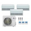 Gree 36,000 BTU 21 SEER Tri Zone Floor Mounted Heat Pump System 9+9+18 - MULTI36HP230V1CO / 2-FLR09HP230V1AF / FLR18HP230V1AF