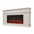 Real Flame Torrey Electric Fireplace With Mantel - 4020E - White Hero