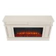 Real Flame Torrey Electric Fireplace in Bone White - 4020E-BNE - Top