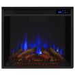 Real Flame Valmont Entertainment Center Electric Fireplace in Dark Mahogany - 7930E-DM