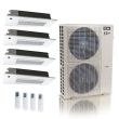 55000 BTU 22.2 SEER2 ACIQ Extreme 4-Zone Slim Ceiling Cassette Mini Split System | R454B | 230v - 6+9+18+18 - ACIQ-55Z-HH-M6C / SCC-06-HH-MB / SCC-09-HH-MB / SCC-18-HH-MB-2