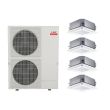 Mitsubishi 60,000 BTU SLZ-Series 20 Seer2 Quad Zone Ceiling Cassette Mini Split Heat Pump System – R454B | 230V 9 + 12 + 15 + 18 - MXZ-SM60NL / SLZ-AF09NL / SLZ-AF12NL / SLZ-AF15NL / SLZ-AF18NL