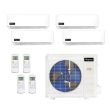 27,000 BTU Infinity Living DIYCOOL Multi Zone Mini Split Heat Pump System R454B | 230V - 9 + 9 + 9 + 9-EZ-27Z-M3B / EZ-09W-MB-4