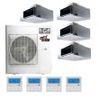 36,000 BTU 14 SEER Quad Zone Concealed Duct Stealth Comfort Designer+ Heat Pump System
