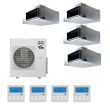 42,000 BTU 14 SEER Quad Zone Concealed Duct Stealth Comfort Designer Heat Pump System 9+9+12+24 - SC-42Z-HH-M5 / SC-09CD-HP230 - 2 / SC-12CD-HP230 / SC-24CD-HP2