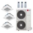 LG 48,000 BTU 3 Zone Ceiling Cassette Mini Split System - KUMXB481A / 2-KNUDB121A / KNUDB181A