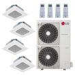 LG 54,000 BTU 4 Zone Ceiling Cassette Mini Split System - KUMXB541A / 2-KNUDB121A / 2-KNUDB181A
