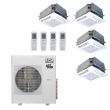 Stealth 42,000 BTU 23 SEER Designer+ Quad Zone Ceiling Cassette Heat Pump System 12+12+12+24 - SC-42Z-HH-M5 / SC-12CC-HP230-3 / SC-24CC-HP230