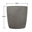 Real Flame Riverside LP Tank Cover - Glacier Gray - 564-GLG - Dims