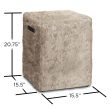 Real Flame Antique Stone LP Tank Cover- Antique Stone - 579-ANS - Dimensions