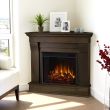 Real Flame Chateau Corner Electric Fireplace With Mantel - 5950E