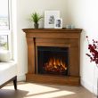 Real Flame Chateau Corner Electric Fireplace With Mantel - 5950E