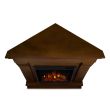 Real Flame Chateau Corner Electric Fireplace With Mantel - 5950E