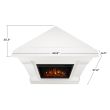 Real Flame Chateau Corner Electric Fireplace With Mantel - 5950E