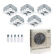 36000 BTU 23 SEER2 ACIQ Extreme 5-Zone Ceiling Cassette Mini Split System | R454B | 230v - 9+9+9+9+9 - ACiQ-36Z-HH-M5C / ACIQ-09CC-HH-MC-5
