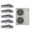 Mitsubishi 60,000 BTU SEZ-Series 20 Seer2 Five Zone Concealed Duct Mini Split Heat Pump System – R454B | 230V 9 + 12 + 12 + 15 + 18 - MXZ-SM60NL / SEZ-AD09NL / 2-SEZ-AD12NL / SEZ-AD15NL / SEZ-AD18NL