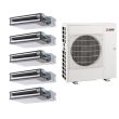 Mitsubishi 42,000 BTU SEZ-AD-Series 19.3 SEER2 5 Zone Concealed Duct Mini Split Heat Pump System R454B | 230V - 9 + 9 + 9 + 9 + 15 - MXZ-5D42NL / 4-SEZ-AD09NL / SEZ-AD15NL