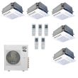 Stealth 42,000 BTU 14 SEER 5-Zone Ceiling Cassette Gree Heat Pump System 12+12+12+12+12 - SC-42Z-HH-M5 / SC-12CC-HP230-5
