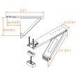 Jeacent Universal Air Conditioner Support Bracket - Heavy Duty