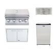 Lion L60000 32-Inch 4-Burner Built-In Gas Grill W/Outdoor Kitchen Package Options - L60000