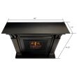 Real Flame Ashley Electric Fireplace With Mantel - 7100E - Black Wash Dimension
