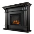 Real Flame Ashley Electric Fireplace With Mantel - 7100E - Black Wash Hero