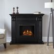 Real Flame Ashley Electric Fireplace With Mantel - 7100E - Black Wash Lifestyle
