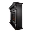 Real Flame Ashley Indoor Electric Fireplace in Black Wash - 7100E-BW - Side