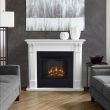 Real Flame Ashley Indoor Electric Fireplace in White - 7100E-W - Lifestyle