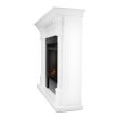 Real Flame Ashley Indoor Electric Fireplace in White - 7100E-W - Side