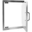 Bull 15-Inch Built-In Stainless Steel Right Hinged Double Walled Single Access Door - Vertical - 89975 - Open Door