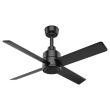 Hunter TRAK Commercial Ceiling Fan - 60 Inch 120 Volts - without Light, Black - 76250