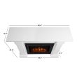 Real Flame Hillcrest Electric Fireplace With Mantel - 7910E