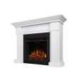 Real Flame Hillcrest Electric Fireplace in White - 7910E-W