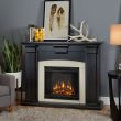 Real Flame Adelaide Electric Fireplace in Dry Brush White - 7920E-BW - Lifestyle
