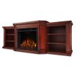 Real Flame Valmont Entertainment Center Electric Fireplace in Dark Mahogany - 7930E-DM