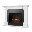 Real Flame Callaway Electric Fireplace With Media Console - 8011E - White Hero