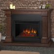 Real Flame Callaway Electric Fireplace With Media Console - 8011E - Dark Esp Lifestyle