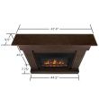 Real Flame Crawford Slim Electric Fireplace With Mantel - 8020E  - Gary Dimension