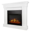 Real Flame Crawford Slim Electric Fireplace With Mantel - 8020E - White Hero