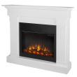 Real Flame Crawford Slim Electric Fireplace With Mantel - 8020E - Main White