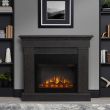 Real Flame Crawford Slim Electric Fireplace With Mantel - 8020E - Lifestyle