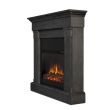 Real Flame Crawford Slim Electric Fireplace With Mantel - 8020E - Esp Side View