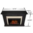 Real Flame Maxwell Grand Electric Fireplace in Blackwash - 8030E-BW - Dimension