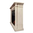 Real Flame Maxwell Grand Electric Fireplace in Whitewash - 8030E-WW - Side