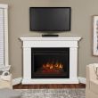 Real Flame Kennedy Electric Fireplace With Corner Mantel - 8050E - W_Lifestyle