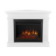 Real Flame Kennedy Grand Corner Electric Fireplace in White - 8050E-W