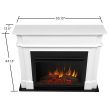 Real Flame Harlan Grand Electric Fireplace White - 8060E-W - Dimensions